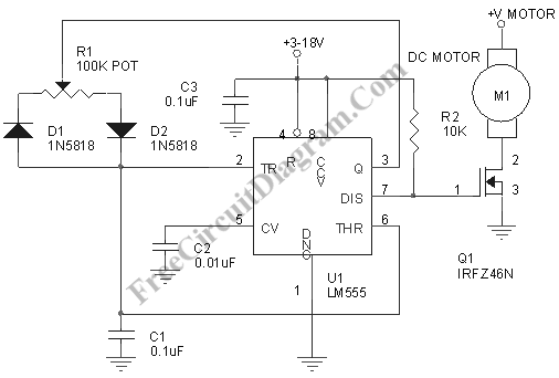 pwm motor control circuit schematic