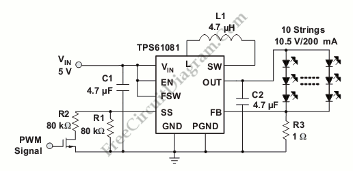 This circuit uses The TPS6108x