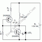 Two Transistors Single Cell Battery LED Driver