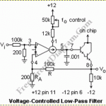 Voltage-Controlled Low-Pass Filter with LM13600 OTA