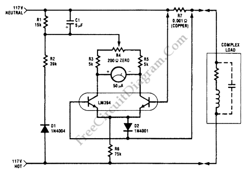 1 Kw Power Meter circuit schematic