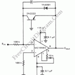 Logarithmic amplifier using an MC1556 op amp