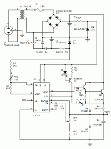 Adjustable 0-30V Power Supply – Electronic Circuit Diagram