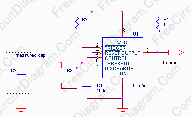 Capacitance Meter Using 555 Oscillator