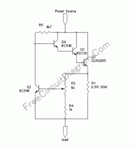 Variable (Adjustable) Current Limiter Circuit – Electronic Circuit Diagram