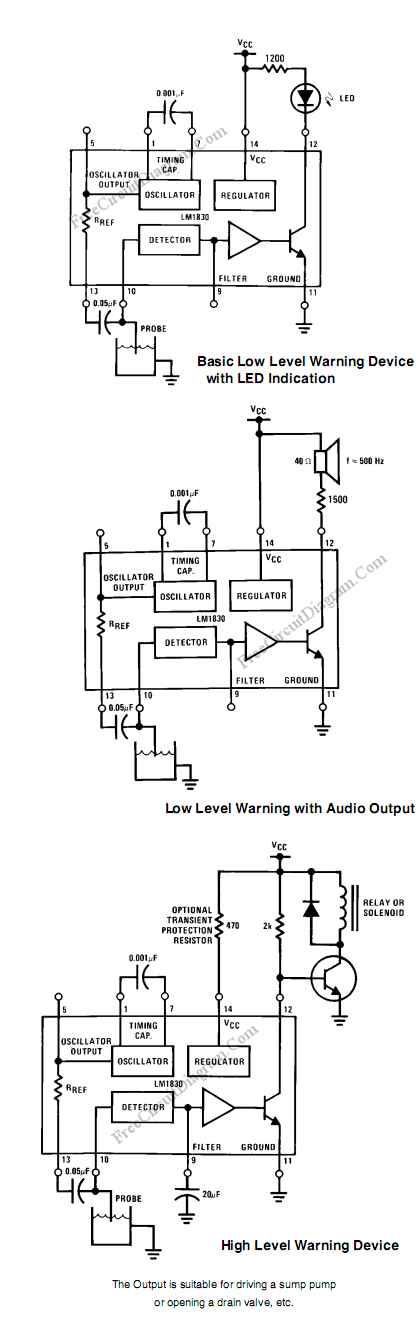 LM1830 Single Chip Water Level Sensor Circuit: Basically A ...