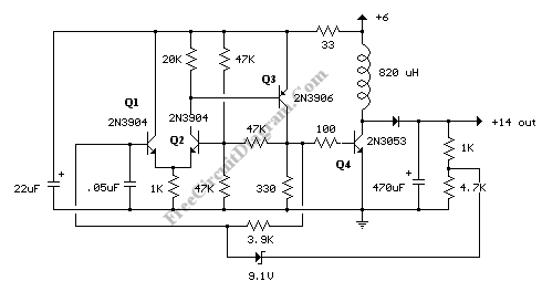 supply power switching circuit regulator dc step 2008 transistors voltage converter transistor using switch booster category december gr diagram circuits