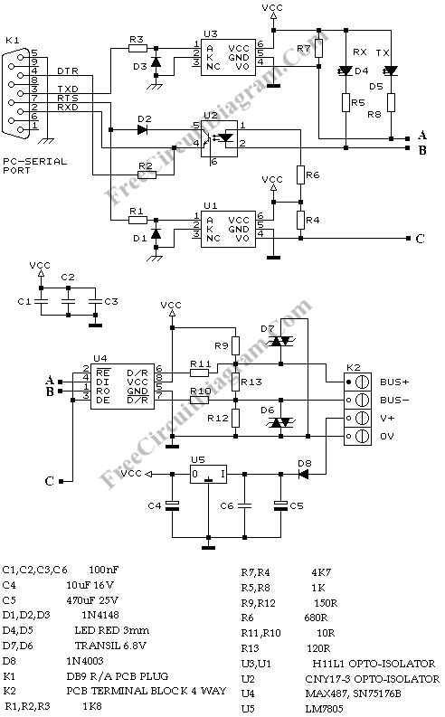 Rs232 To Rs485 Converter Electronic