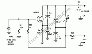 Crystal Oscillator Using Transistor, Capable of Overtone Operation ...