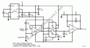 Temperature And Humidity Sensor Circuit Diagram