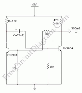 Non Retrigerable Monostable Multivibrator Using Transistors 