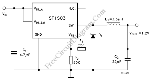 Adjustable 1.5A Step Down 1.5 MHz Switching Regulator