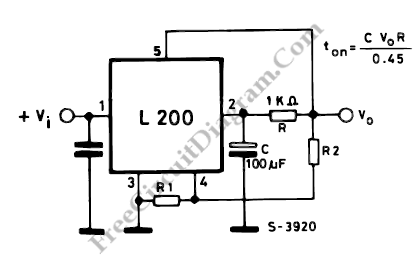 Soft Start Mechanism for L200 Voltage regulator