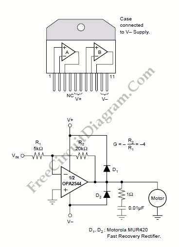 High Current Op-Amp for Motor Driver