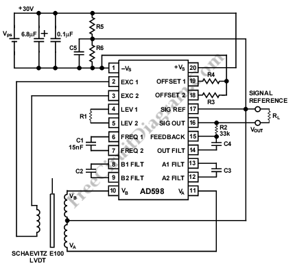 LVDT Signal Conditioner Design Procedure (AD589-Single Supply)
