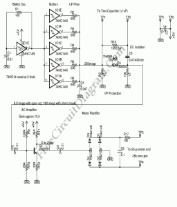 Esr (equivalent Series Resistance Meter) Using 74hc14 – Electronic 