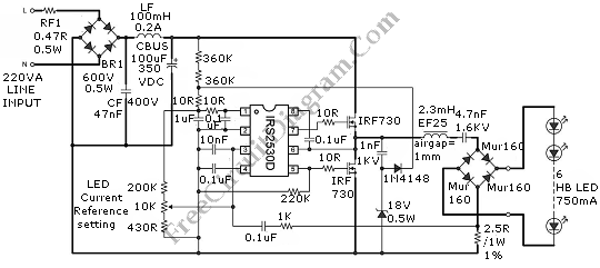 Схема led драйвера дв 36 на 220в