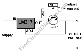 adjustable voltage regulator circuit