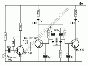 Clap Triggered Switch – Electronic Circuit Diagram