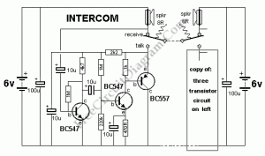 Intercom – Electronic Circuit Diagram