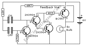 Separate ON-OFF Touch Switch – Electronic Circuit Diagram