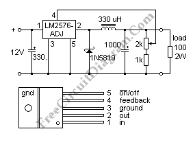 lm2576-3.3电路图图片