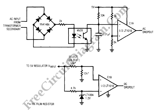 AC Line Dropout (Power Failure) Detector - Electronic ...