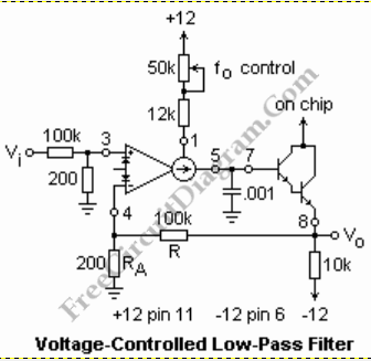 Voltage-Controlled Low-Pass Filter with LM13600 OTA – Electronic