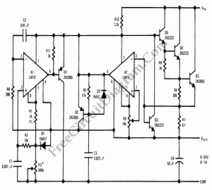 0-50V 1A Laboratory Power Supply – Electronic Circuit Diagram