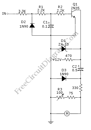 Tachometer Circuit with Single Transistor – Electronic Circuit Diagram