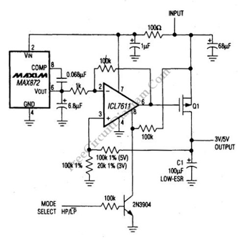 Three Cells Produce Regulated 3V – 3.3V with Power Down/Power Saving ...